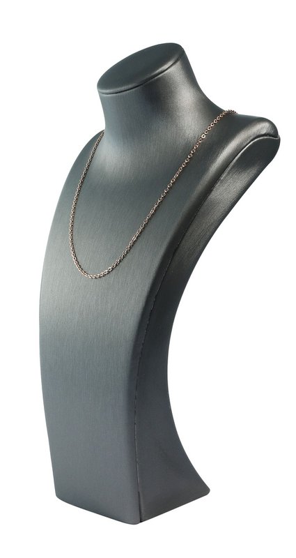 Buste (Bright decoratieve serie), PU-bekleed, glanzend, 27,5 cm, grijs