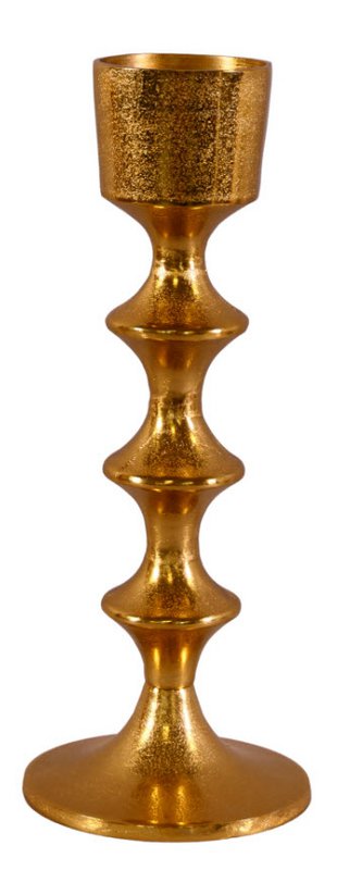 CANDLE HOLDER ALU    1PC      GOLD