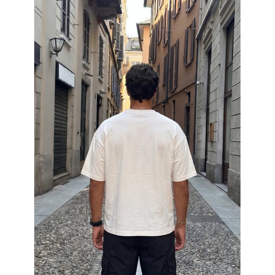 T-shirt Bianca Boxy Fit 200gsm "First Line" - Horda Brand