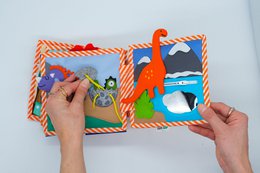 Dinosaur Friends – 6 Page Mini Quiet Book