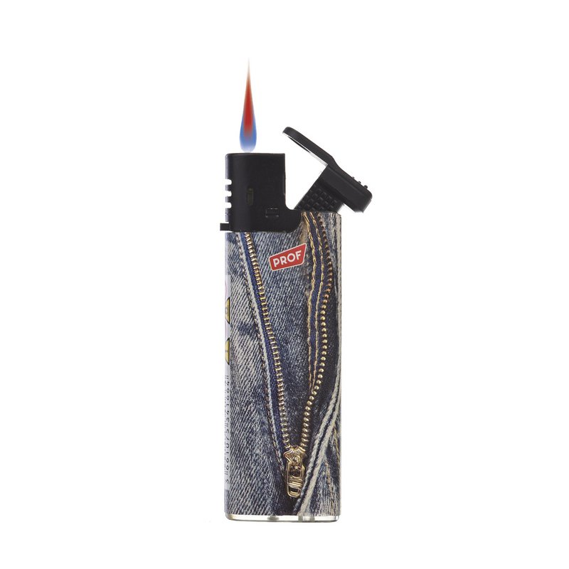 Feuerzeugdisplay mit Jean-Windproof-Dekor