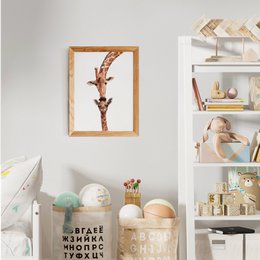 Poster Giraffe with baby