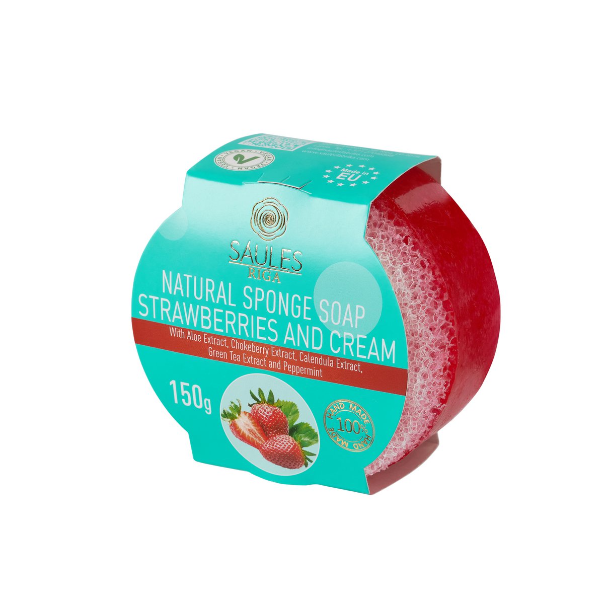 Sponge Soap STRAWBERRIES AND CREAM 150g
