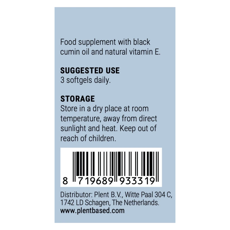 Big Food - Black Cumin Oil Softgels - 90 stk