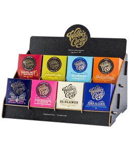 Willies Wooden Display Stand - 8 X 50g Bars