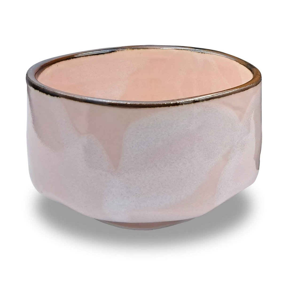 Japanse matcha bowl chawan pinku handgemaakt van keramiek