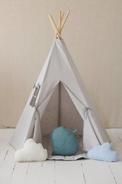 “Pigeon Grey” Teepee and Mat Set