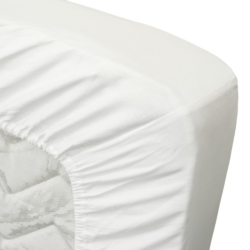 Spannbettlaken aus 100 % Baumwollsatin – Natur