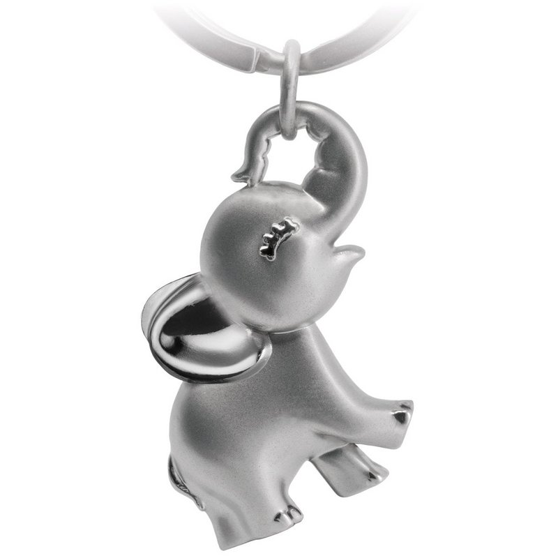 Portachiavi elefante "Jumbo" - simpatico ciondolo elefantino - portafortuna e regalo per gli amanti degli elefanti