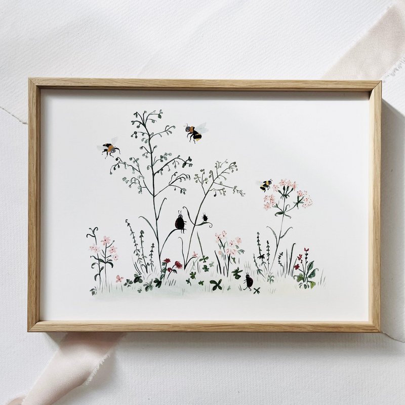 Kunsttryk - blomstereng