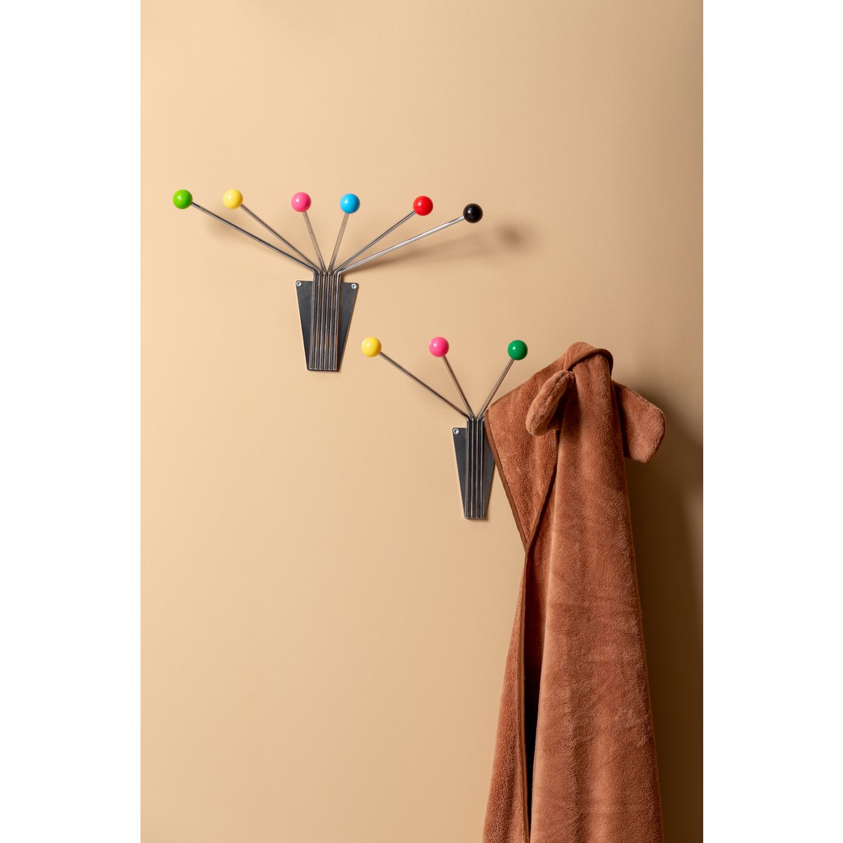 Hat Rack Neptune Chrome w Coloured Balls Large