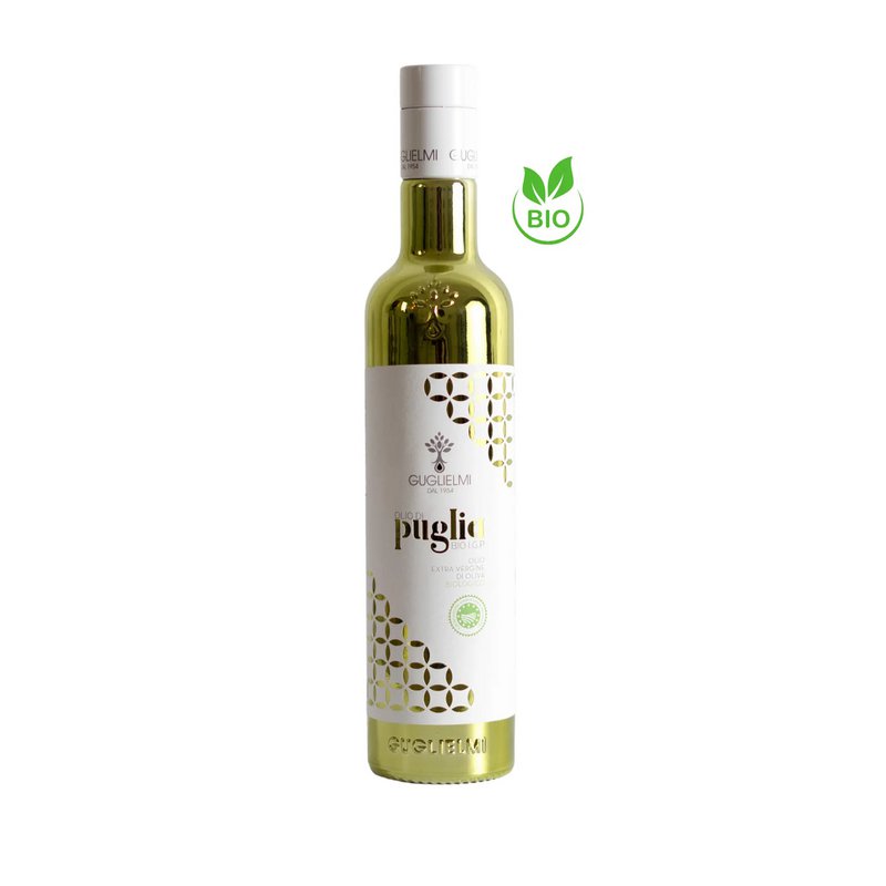 Guglielmi – Puglia BIO PGI – Biologische Extra Vierge Olijfolie – 500ml