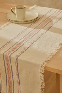 Born Woven Stripe Cotton Table Runner