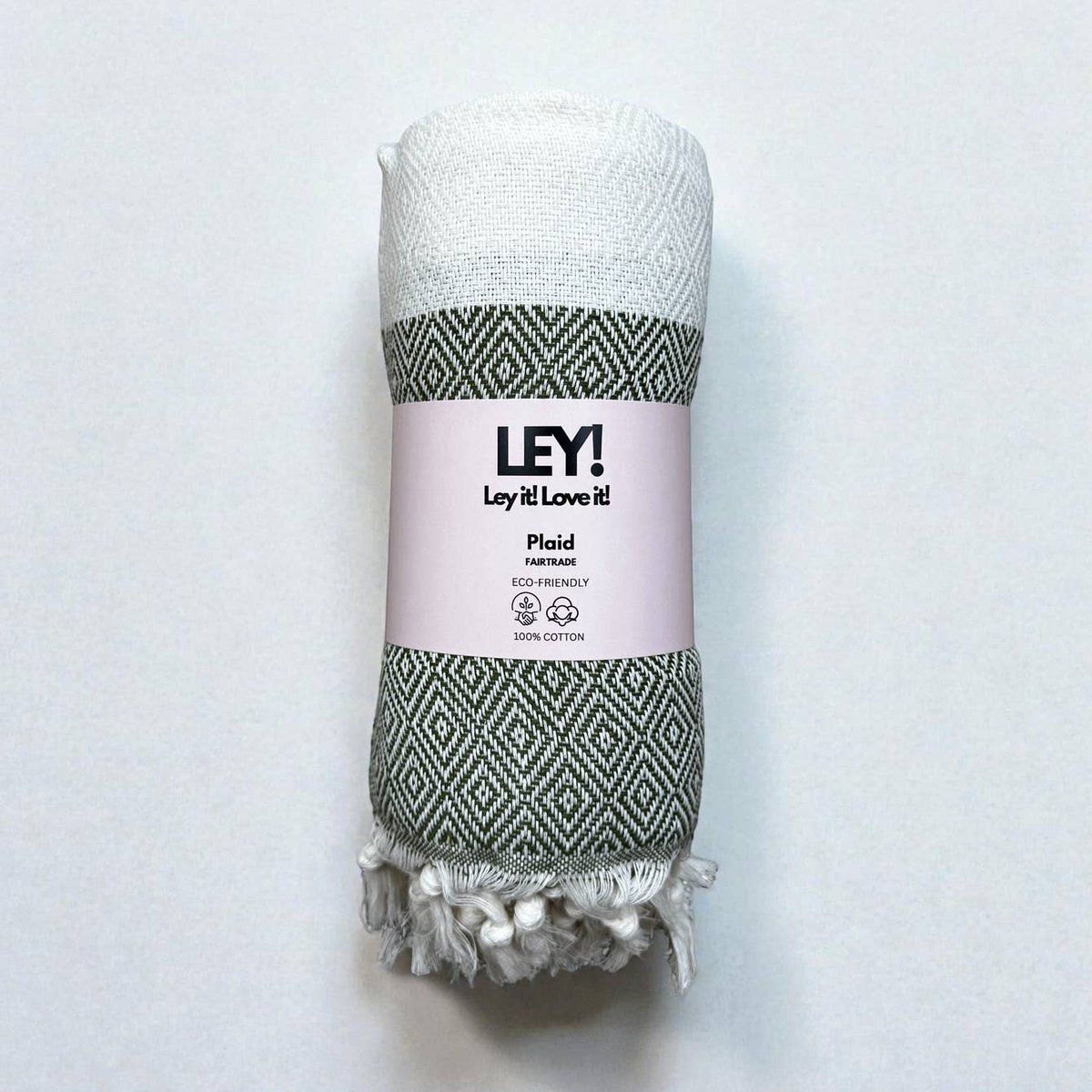 LEI! Geruite diamant olijf
