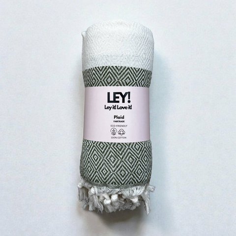 LEY! Plaid diamond olive