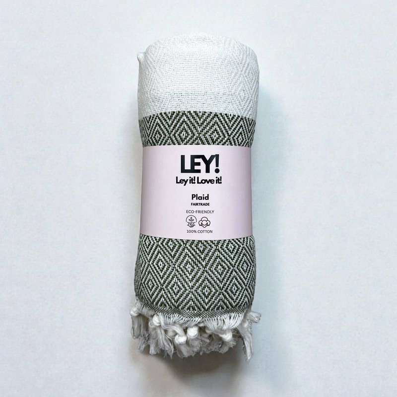 LEI! Geruite diamant olijf