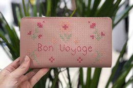 Stitch Travel Wallet - Pink