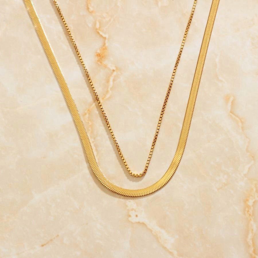 Clement - Collar de doble capa de serpiente