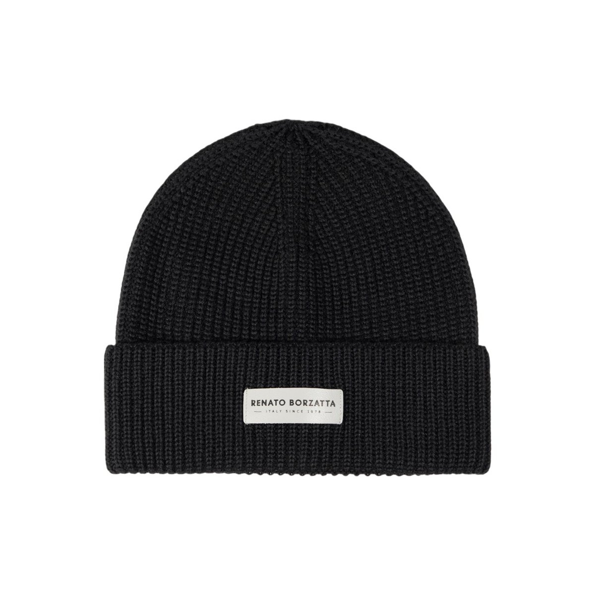 RB5003A | Mixed Cervine shirt cap Lana Made in Italy. Black color - single size