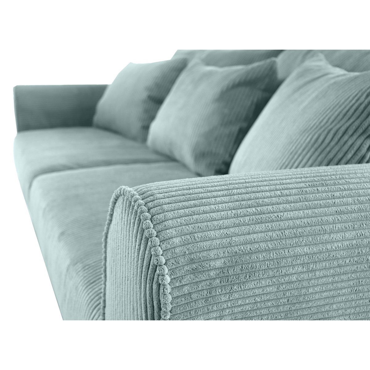 ASTRID 4-zitsbank/slaapbank Corduroy Dusty Blue afneembare en wasbare hoezen