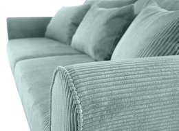 ASTRID 4-zitsbank/slaapbank Corduroy Dusty Blue afneembare en wasbare hoezen