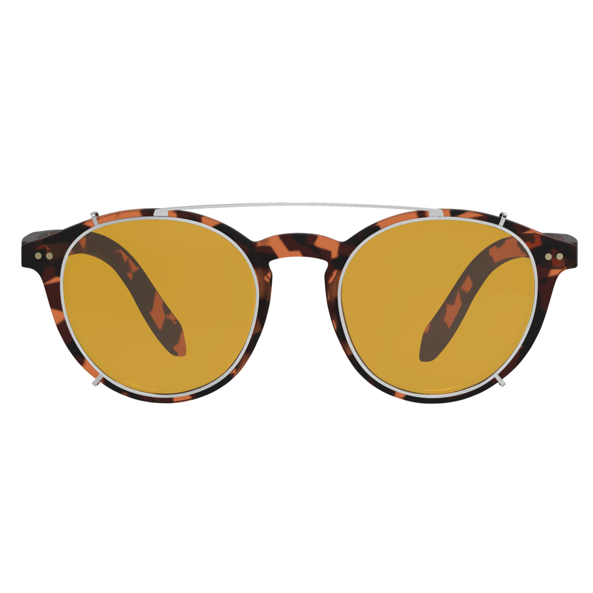 Lennon Blue Light Glasses - Everyday Lens with Heavy Duty Clip-on