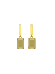 Recdangle | earrings | Chocolate brown