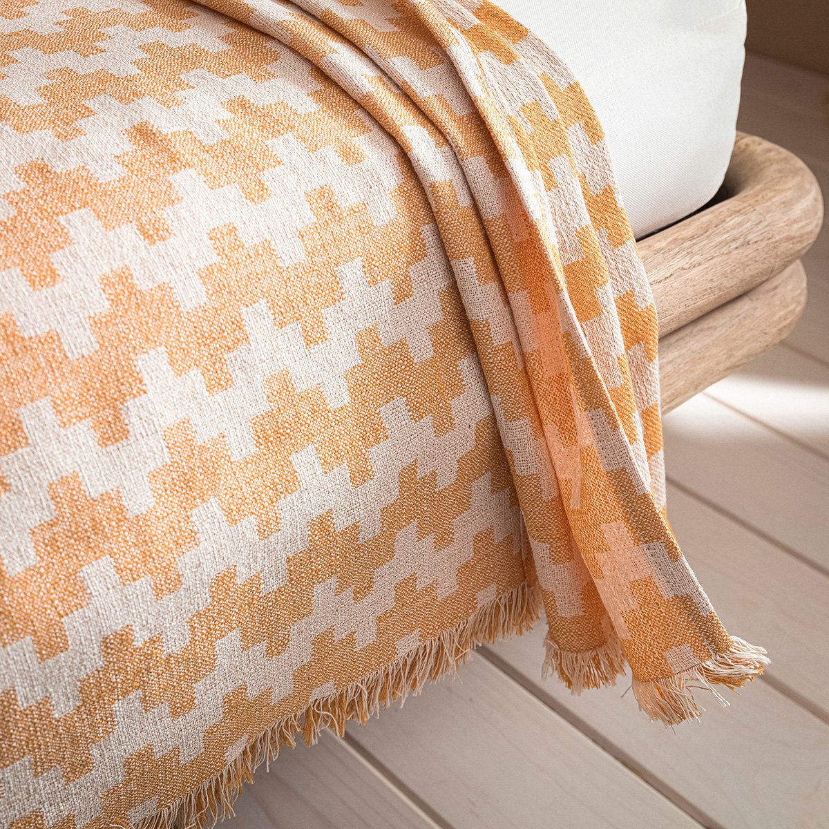 Cover throw GOFIS HOME  Summer waves Honey Brown 466/ 12