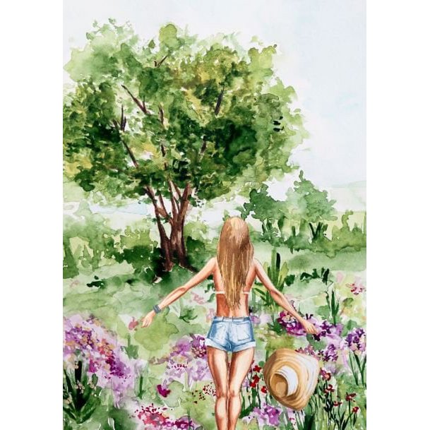 Duurzame kaart - Field of flowers