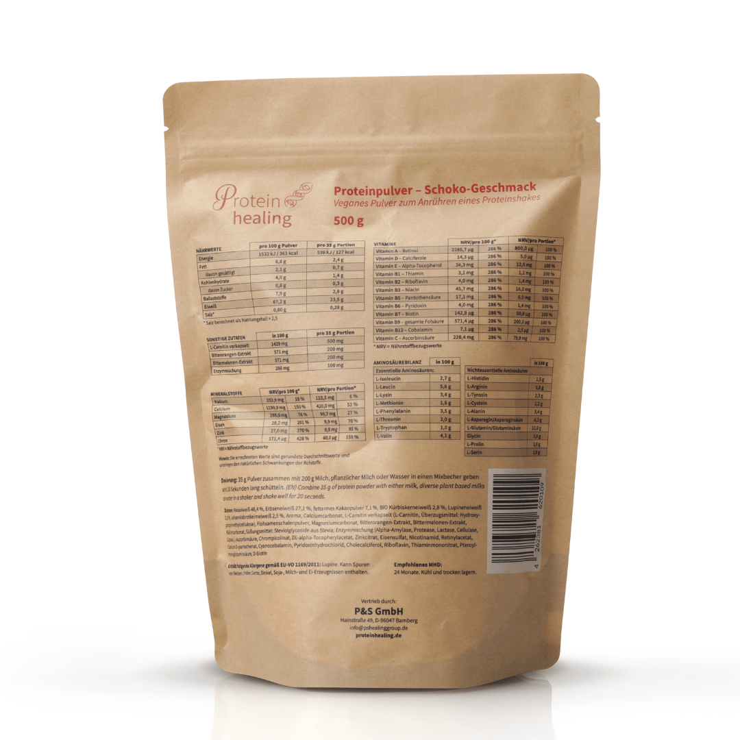 P&S SUPPLEMENTS vegan chocolate powder 500g