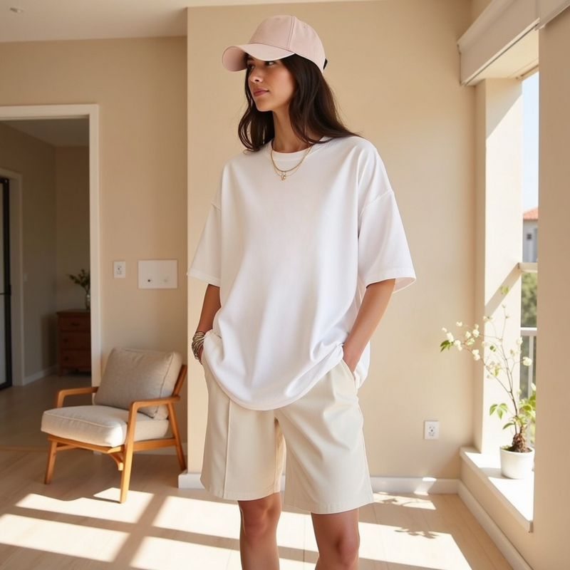 Oversized T-Shirt "Hot Ladies prefer Spicy Margaritas"