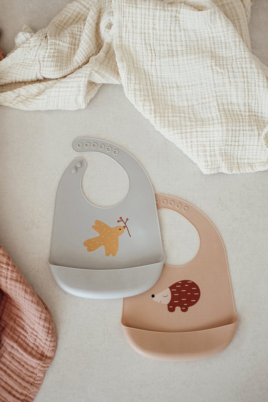 Silicone Baby Bib, Little Birdie