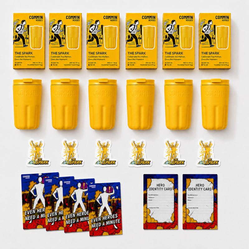 THE SPARK Set | 6 Same Colour Mug Collection | Pulse Yellow