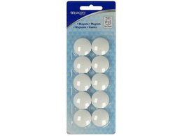 Magnet Westcott weiß Packung mit 10 Stück. 25 mm x 11,8 mm, 300 g Kappe: 4–6 Blatt 80 g. Papier