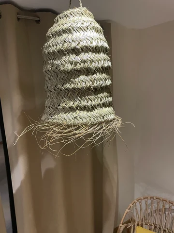 Luminaire en fibre naturelle
