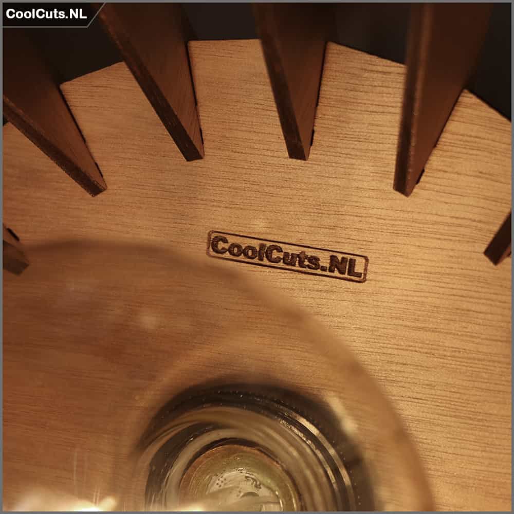 CoolCuts Spin Lámpara Colgante Marrón Ø44 cm