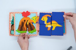 Dinosaur Friends – 6 Page Mini Quiet Book