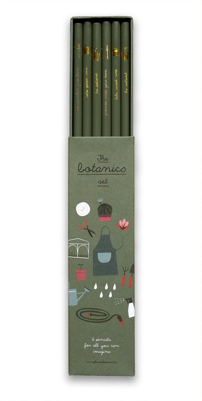 Ensemble de crayons de botanique