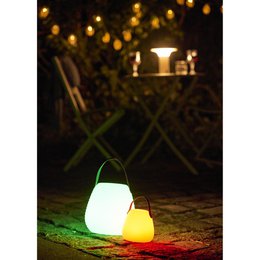Derry LED-lamp, oplaadbaar, wit, ø13 cm