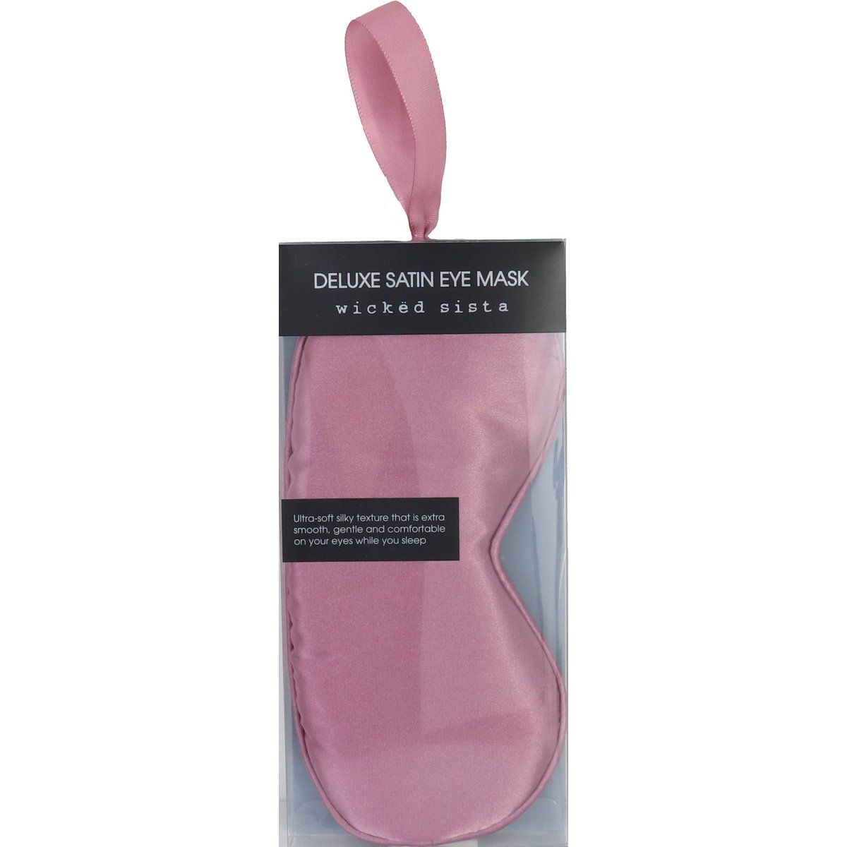 WS Deluxe Satin Eye Mask Plum