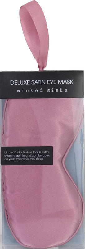 WS Deluxe Satin Eye Mask Plum