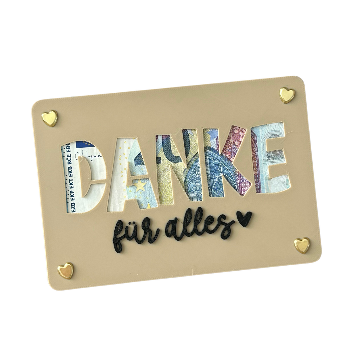 Money gift card - creative packaging for money gifts - financial injection, thank you & gift idea Thank you for everything
