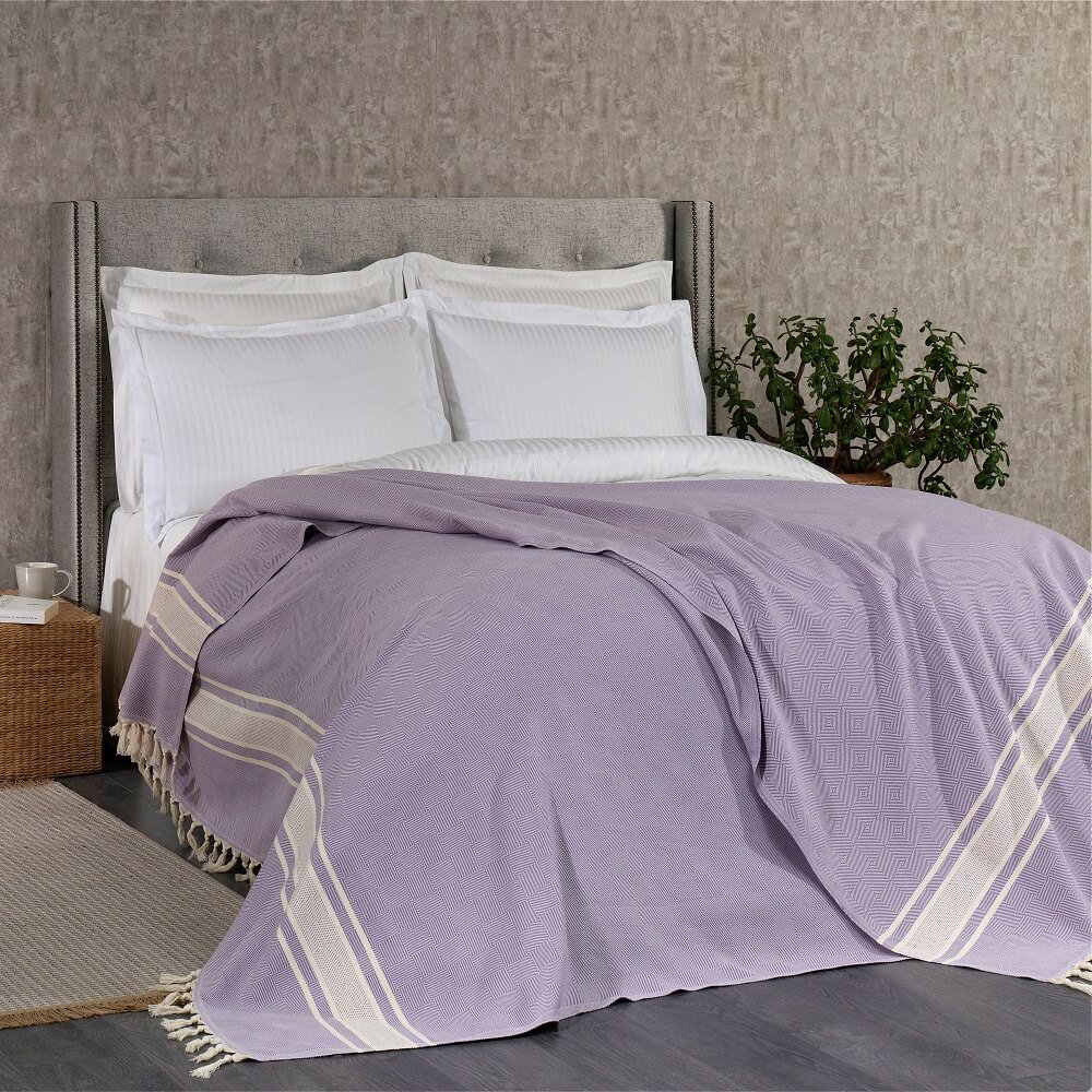 Lineaire katoenen deken | Sprei