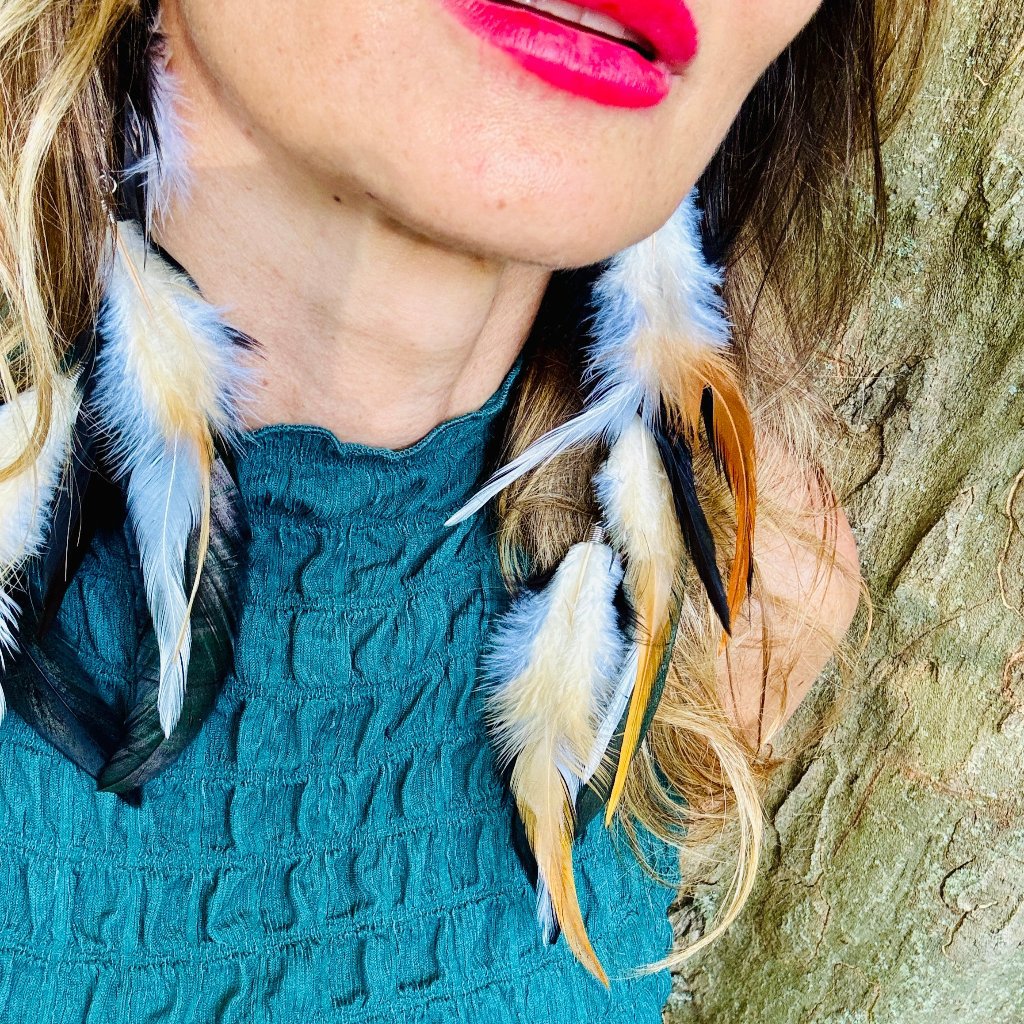 Soul sauvage - boucles d'oreilles boho avec de longues ressorts