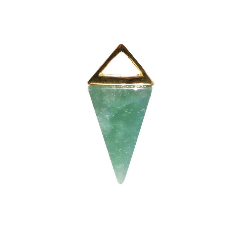 Ciondolo Avventurina - Piramide d'Oro