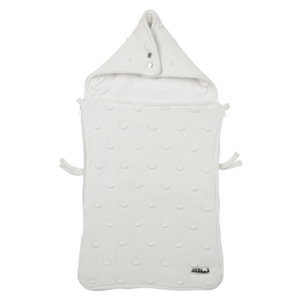 Footmuff Knots velvet Offwhite