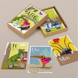 ABC-Kartenset – 26 Buchstabenkarten mit Tieren