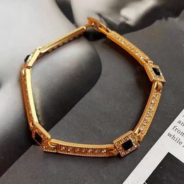 Vintage stil geometrisk sort onyx smykkesæt