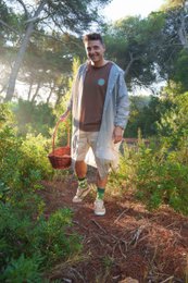 Mushroomsokker | Vilde svampe i skov - afslappet uoverensstemmende sokker