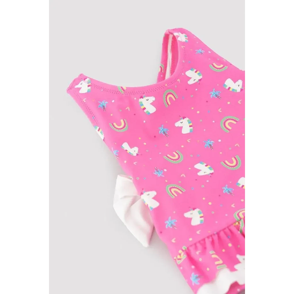 Costume Intero Neonata, Rosa Arcobaleno